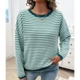thumbnail image 5 of SWSMCLT Women's Long Sleeve Pullover Sweater Spring Winter Knitwear Soft Pullover Sweaters Knitted Crewneck Fashion Green Small, 5 of 5