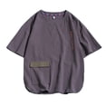 thumbnail image 5 of Kcolen Men's Short Sleeve T Shirt Solid Color Crew Neck Shirt Summer Breathable Casual Tee Shirt Relaxed Fit Basic Top, 5 of 6