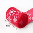 thumbnail image 2 of Coofit 25 Yard Snowflake Christmas Ribbon DIY Snowflake Organza Ribbon Gift Wrap Ribbon, 2 of 10