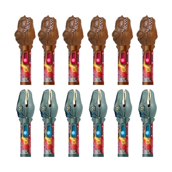 Jurassic World Lollipop Holder Case, 12 Count, Includes Lollipops