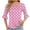 01 Pink, variant on Weiqiqre Shirts for Women Loose Fit 3/4 Sleeve Tops Dressy Casual Three Quarter Length Blouses Cute Graphic Tees