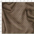 thumbnail image 4 of Soimoi Brown Moss Georgette Fabric Mandala Geometric Print Fabric by the Yard 42 Inch Wide, 4 of 5