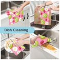 thumbnail image 2 of Yayeee 6 Pack Kitchen Dish Cloths Set for Washing Soft Drying Absorbent Microfiber Towels, Floral Raspberries, 2 of 9