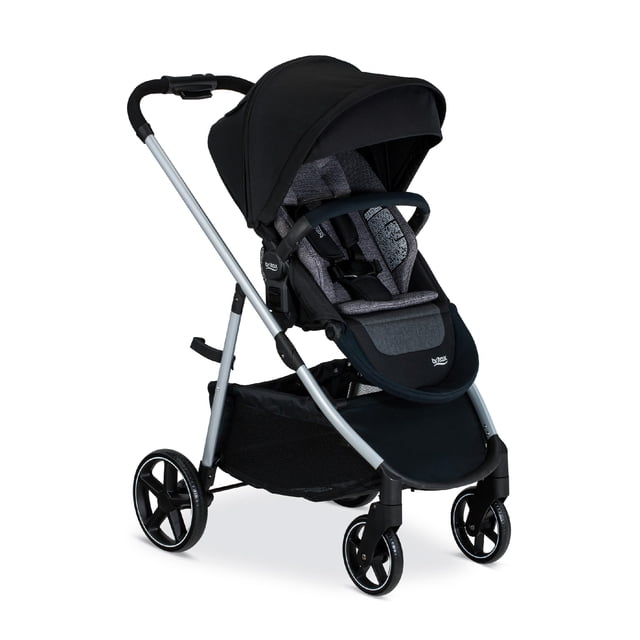 Britax Grove™ Modular Stroller, Lightweight Stroller with CozyFit™ Insert and Bumper Bar, 6 Ways to Ride, SafeWash, Pindot Onyx