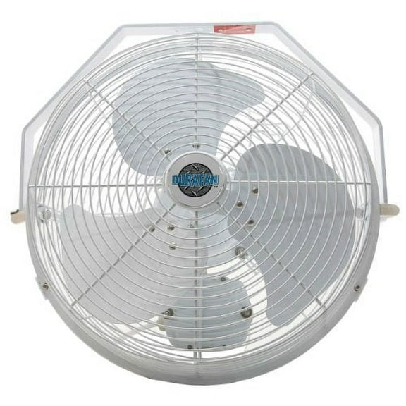 14" Indoor/Outdoor Non-Oscillating Wall Mount Fan - White