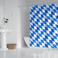 thumbnail image 2 of Blue White Checkerboard Checkered Pattern Shower Curtain 84"x72" ,Bathroom Decorative Shower Curtains Set with 12 Hooks,Modern Waterproof Washable Shower Curtain, 2 of 6