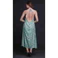 thumbnail image 3 of Bimba Robe Décontractée Florale Longue Dos Nu à Col Licou pour Femmes, Robe de Plage Imprimée - X-Grand, 3 of 6