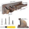 thumbnail image 2 of Guitar Wall Shelf Wooden Wall Guitar Holder Guitar Holder Guitar Stand Wall With 3 Hooks, 2 of 4