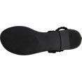 thumbnail image 6 of Women's Journee Collection Lucinda Ankle Strap Flat Sandal Black Microsuede Fabric 11 M, 6 of 6