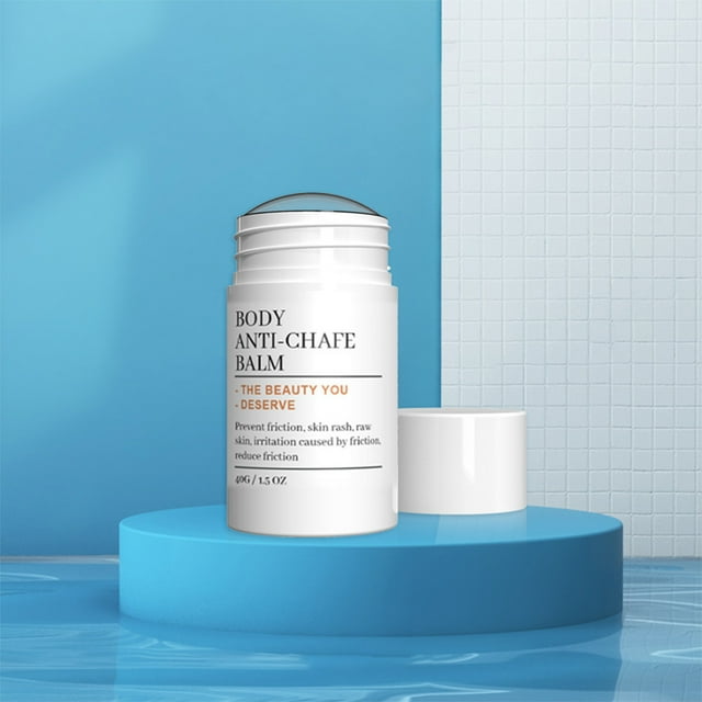 Barra Antirozaduras | Bálsamo para Prevenir Rozaduras | Protección para La Piel | 50 G | Plástico | Blanco | 4 × 4 × 14 Cm (1,6 × 1,6 × 5,5 Pulgadas) | Bálsamo Antirozaduras