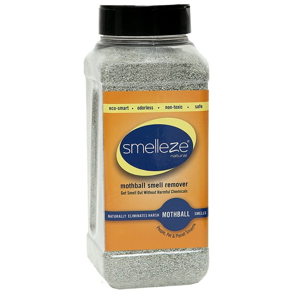 SMELLEZE Natural Moth Ball Odor Eliminator Deodorizer: 2 lb. Powder Gets Mothball Fumes Out