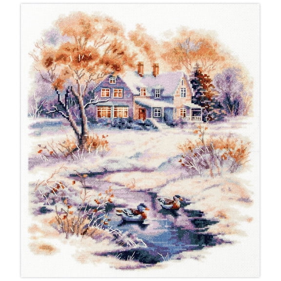 Wizardi Counted Cross-Stitch Kit - Early Winter 70-32 Magic Needle
