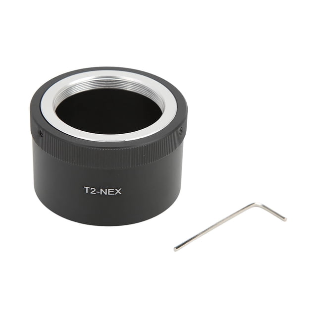 Manual Focus Lens Adapter Ring,T2‑NEX Telephoto Mirror Lens NEX Lens Adapter Ringfor Sony Lens Adapter Ringfor E Mount Camera Unbeatable Value