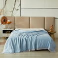 thumbnail image 3 of YELEE Cooling Comforter for Adult Double-Sided Smooth Blue Summer Blanket King Thin Breathable Blankets for Night Sweats, 3 of 7