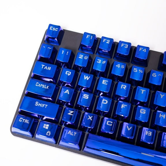 OEM Electroplated Metallic Blue Keycaps