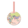 thumbnail image 4 of Etiqueta de de mapa, accesorios de viaje, etiqueta para mochila, etiqueta de , mujeres y hombres rosado Zulema Etiqueta del equipaje, 4 of 8