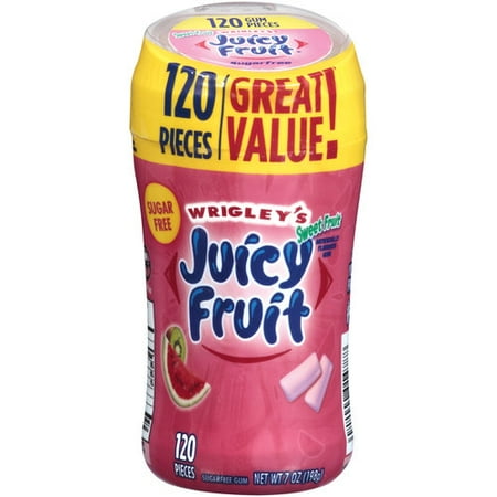 Wrigley's Sugar-Free, Juicy Fruit Flavor Gum, 120 Pieces - Walmart.com
