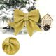 thumbnail image 4 of Naiovety De adornos navideños con lazo, guirnalda de lentejuelas, decoración artística, regalo, fiesta, decoración, suministros para puerta interior Kits de decoración para fiestas Dorado Naiovety HA009000-01B, 4 of 6