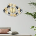 thumbnail image 4 of For Living Room Bedroom Large Wall Clock Ginkgo Leaf Decor Clock Modern Clock US, 4 of 15