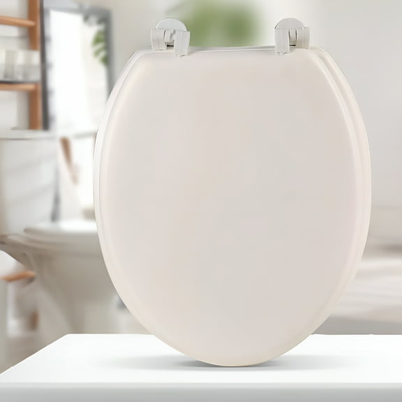 HIBIBUD 2026 New Round Soft Close Toilet Seat,Comfortable Soft Round Toilet Seat,With Grip-Tight Bumpers,Quiet-Close Seat,Quick-Attach Hardware
