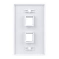 thumbnail image 5 of Construct Pro Single Gang 2-Port Keystone Wall Plate (10 Pack, Color: White), 5 of 5