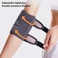 thumbnail image 4 of Visland 1 Pcs Adjustable Elbow Brace Spring Support Outdoor Running Basketball Cycling Compression Arm Sleeve Breathable Men Women Fitness Elbow Protector Band, 4 of 7