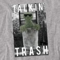 thumbnail image 2 of Sesame Street Oscar The Grouch Talkin Trash Unisex Adult T Shirt (2X-Large) Athletic Heather, 2 of 6
