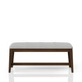 thumbnail image 4 of Mid-Century Modern Dining Bench for Seating, Upholstered Bench with Solid Wood Frame, Comfortable Lounge Bench for Kitchen, Entryway or Living Room (Beige), 4 of 5