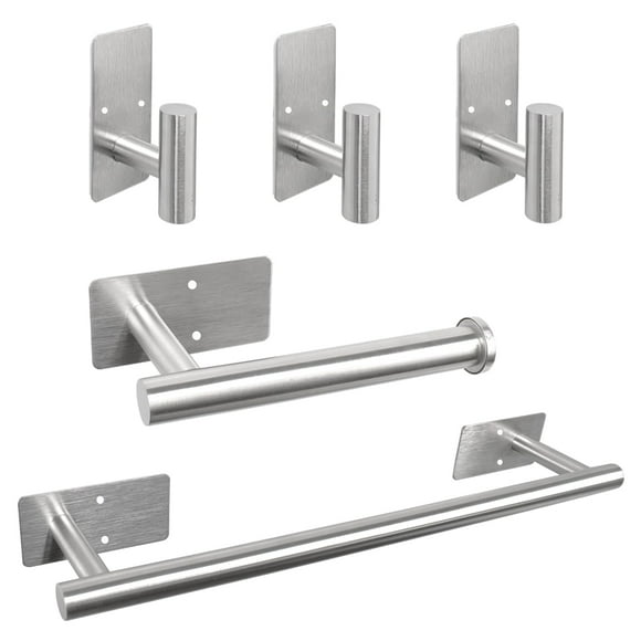 Juego de accesorios de baño Vanloory de acero inoxidable, 5 piezas