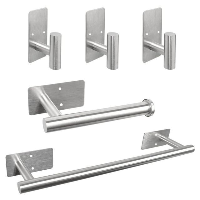 Juego de accesorios de baño Vanloory de acero inoxidable, 5 piezas