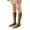 Khaki, variant on Knee High Socks for Girls Seamless Knee Socks Knit Uniform Socks Cotton Long Socks Kids Dress Socks