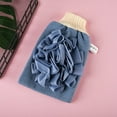 thumbnail image 4 of VALSEEL Spring Cleaning Organization Household Double-sided Scrubbing Towel Scrubbing Gloves Bath Products Bathroom Adult Bath Flower Scrubbing Ash Scrubbing Mud Bathing Towel on Clearance, 4 of 5