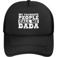 thumbnail image 1 of My Favorite People Call Me Dada Mesh Hat Dad 2024 Mesh Cap Trucker Hat Baseball Cap, 1 of 7