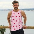 thumbnail image 6 of Pofeuu Strawberry And Heart Print Men's Workout Tank Tops Sleeveless Muscle Gym Shirt Quick Dry-4X-Large, 6 of 7