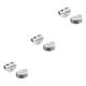 thumbnail image 2 of Kearding Office Hotel Glass Clamp Shelf Holder Panel Alloy Door Furniture Bracket Bedroom Mounted Hardware Aluminum Screw Type1 NO1, 2 of 6
