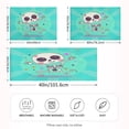 thumbnail image 4 of Dailycode Satin Pillow Case King Silk Pillow Cover for Hair and Skin Envelope Closure Cartoon Skeleton Dancing with Star 20"x40", 4 of 9