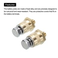 thumbnail image 4 of Uxcell M8 Terminales de batería, postes de carga positivos o negativos, tornillos de extensión M8*1.25, tuercas, 1 par, 4 of 4