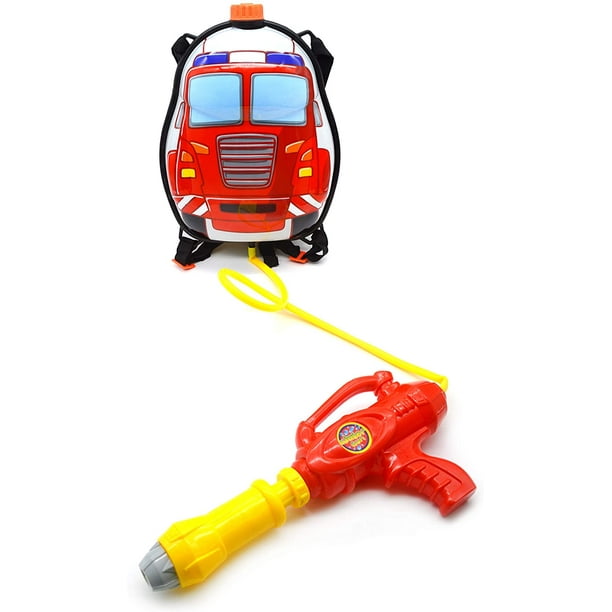 Water Gun Backpack Super Soaker Blaster Squirt Toy Gun For Kids Summer Pool And Beach Toys For Toddler Children Pistola De Agua Para Ninos Firefighter Walmart Com Walmart Com