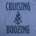 thumbnail image 2 of Mens Cruising and Boozing T Shirt Funny Ocean Cruise Family Vacation Drinking Graphic Tee Graphic Tees, 2 of 7