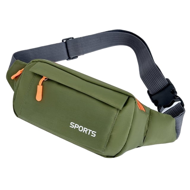 Bolso de pecho informal, para cambio de teléfono móvil deportivo, para viajes, ciclismo, running, almacenamiento de fitness, riñonera, verde