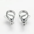 thumbnail image 2 of Resistant 304 Stainless Steel Lobster Claw Clasps Stainless Steel Color 12x7x3.5mm Hole: 1mm, 2 of 3