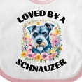 thumbnail image 4 of Inktastic Schnauzer Dog Lover Girls Baby Bib, 4 of 4