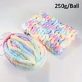 thumbnail image 2 of 250g/Ball Multicolor Chenille Yarns for Knitting and Crochet Blanket Cushion Chunky Thick Line Soft Warm Crochet Yarn Scarf Line, 2 of 10
