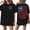Black, variant on Patriotic Blouse Women 4th Of July Usa Flag Short Sleeve Crew Neck Tops 1776-2026 American Flag Casual Tunics M