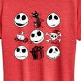thumbnail image 3 of The Nightmare Before Christmas - Jack Christmas Grid - Women's Short Sleeve Graphic T-Shirt, 3 of 5