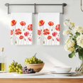 thumbnail image 3 of Red Flowers Kitchen Towels Set of 1, Watercolor Spring Country Botanical Floral Absorbent Dish Towels for Kitchen, Microfiber Hand Towel, Quick Drying Tea Towel for Cleaning Decorative Dishcloths, 3 of 7