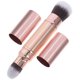 thumbnail image 1 of unbranded Brocha Doble Para Maquillaje En Oro Rosa Ideal Para Base Y Corrección Facial, 1 of 6