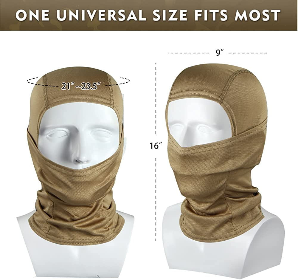 HESHENG Military Camo Face Mask Bandana Balaclava Hood Headwear