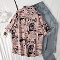 thumbnail image 1 of One Piece Camisa casual de impresión de dibujos animados para las mujeres todo-partido blusa Tops en verano Gao Jiahui unisex, 1 of 2