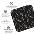 thumbnail image 3 of Honeii Happy Skeletons Dancing Print Leather Coaster Set of 4, Ideal for Safeguarding Your Furniture from Drinks Spills and Effortless Cleanup-Square, 3 of 6